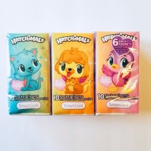 Hatchimals 6 pack pocket tissues